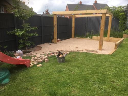 Garden Patio and Gazebo Project in Worcester 