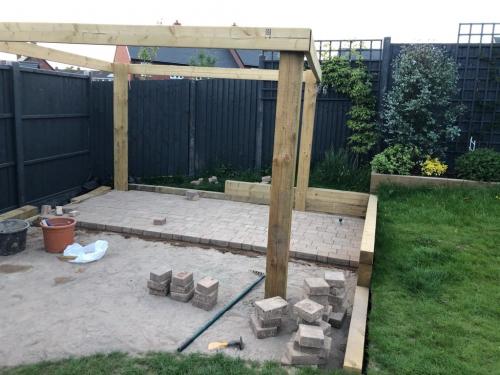 Garden Patio and Gazebo Project in Worcester 