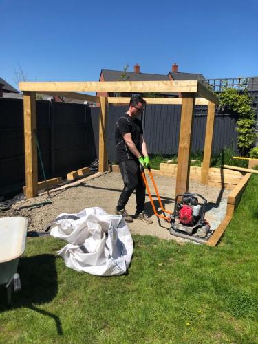 Garden Patio and Gazebo Project in Worcester 