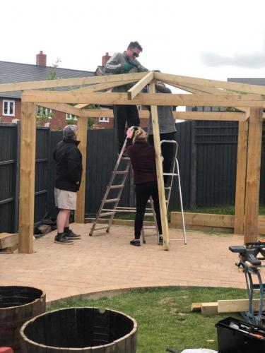 Garden Patio and Gazebo Project in Worcester 